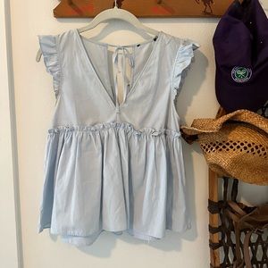 Zara frilly tank top